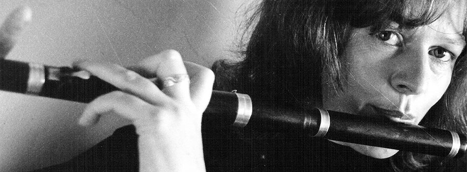 Eithne Ní Uallacháin playing flute